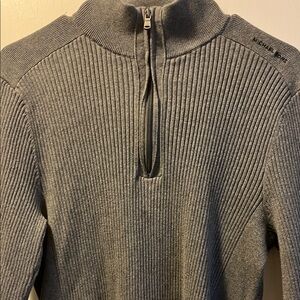 Michael Kors Men's Zip-Up Sweater in Gray